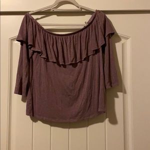 American Eagle Women's Top Off Shoulder SizeLarge